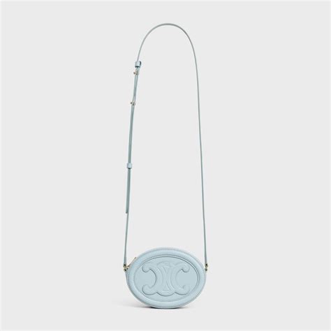 celine tas blauw|Triomphe crossbody tassen doek Celine blauw in Doek .